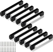 Maniglie per cassetti in alluminio nero da 128mm, pacchetto da 10 per armadi cucina e bagno