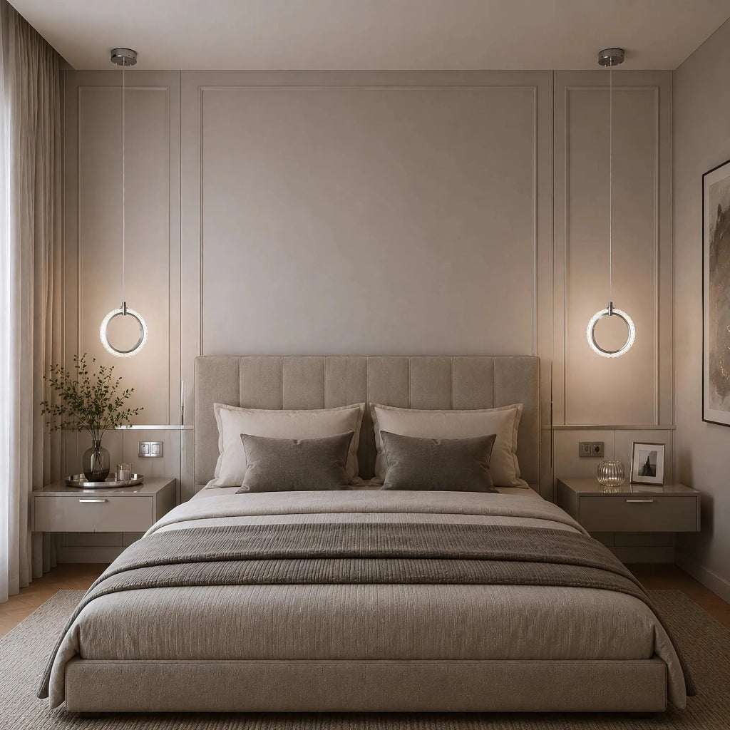 Lampada A Sospensione A Led Lhj126-w Cromo