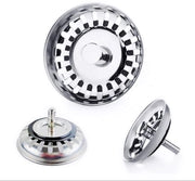 Pompa per scarico 79 mm - Acciaio inossidabile - Filtro di scarico - Piastra di sigillaggio - Duraturo - Adatto per foro di scarico