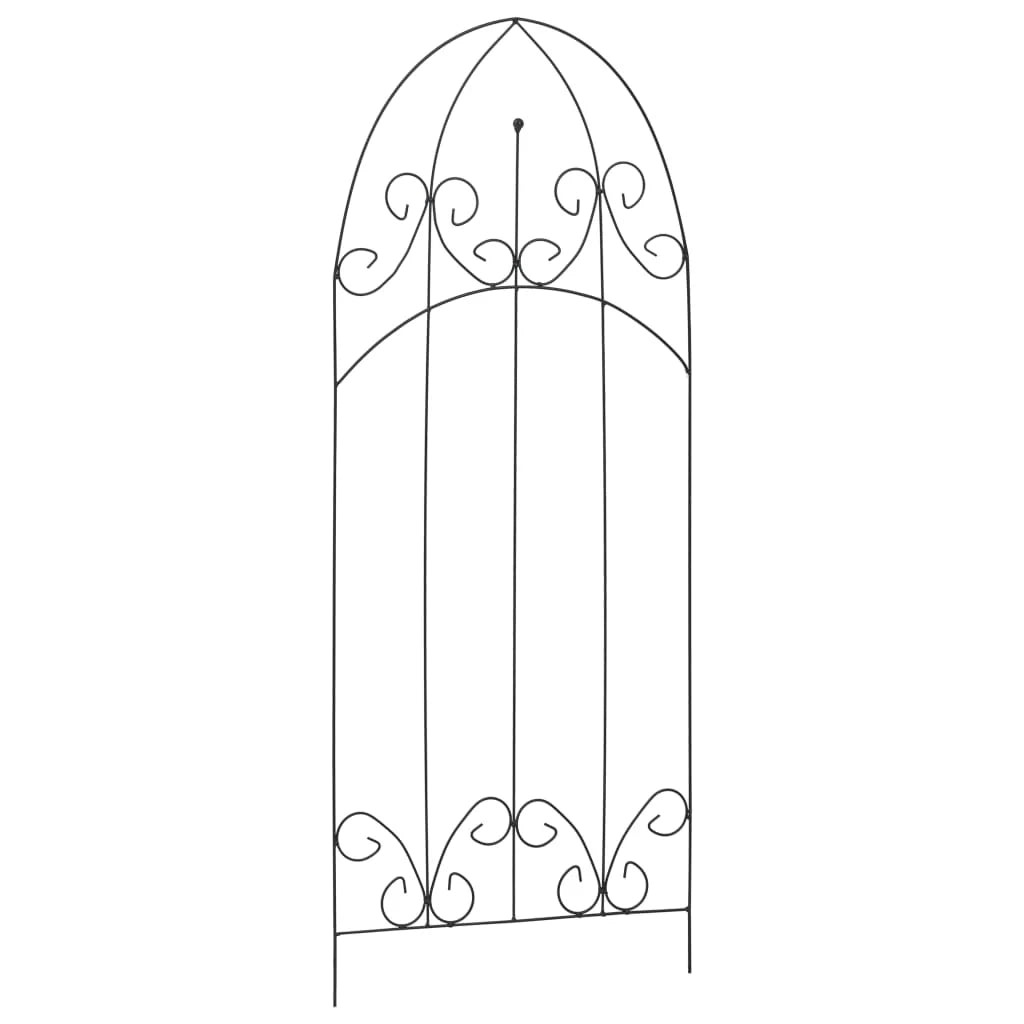 Supporti per piante rampicanti 3 pezzi 40 x 100 cm ferro nero 02_0045259