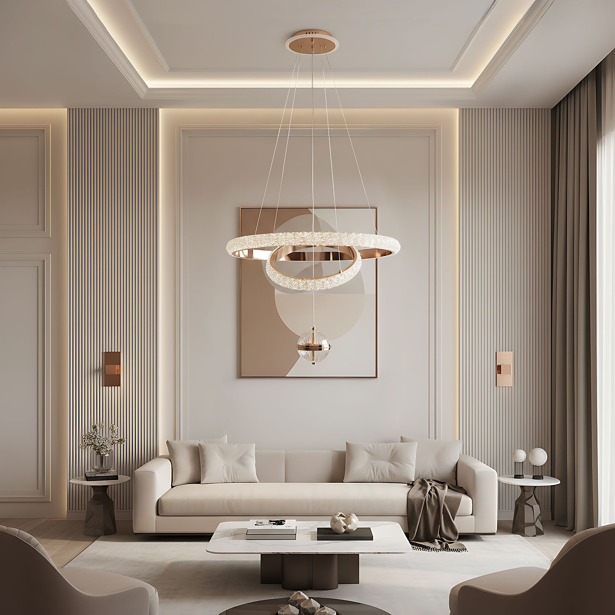 Lampada Da Soffitto G143-cp 50cm Gold