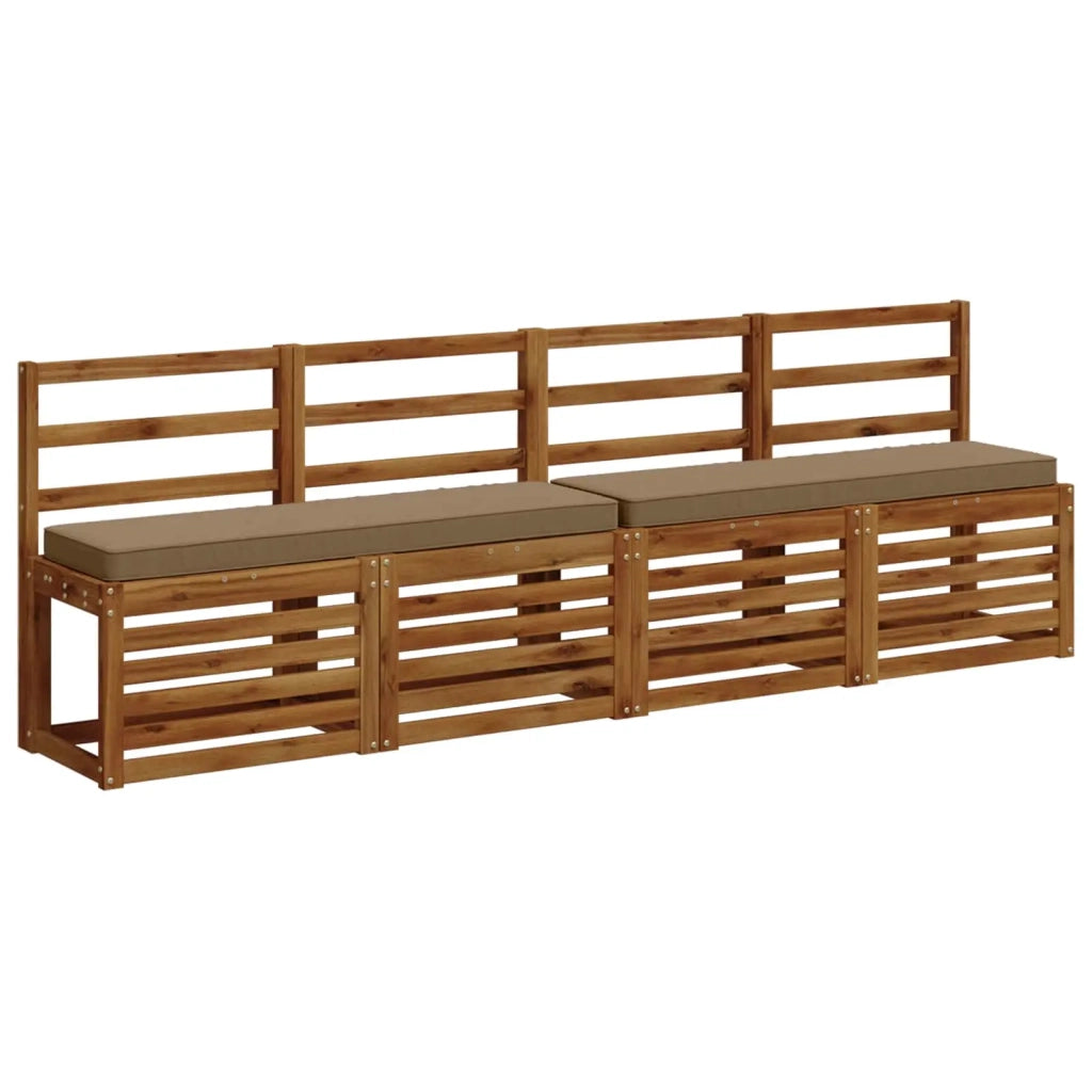 Cuscino per Panchina a 1 Pezzo VUGHT 100% Poliestere Tortora 950582