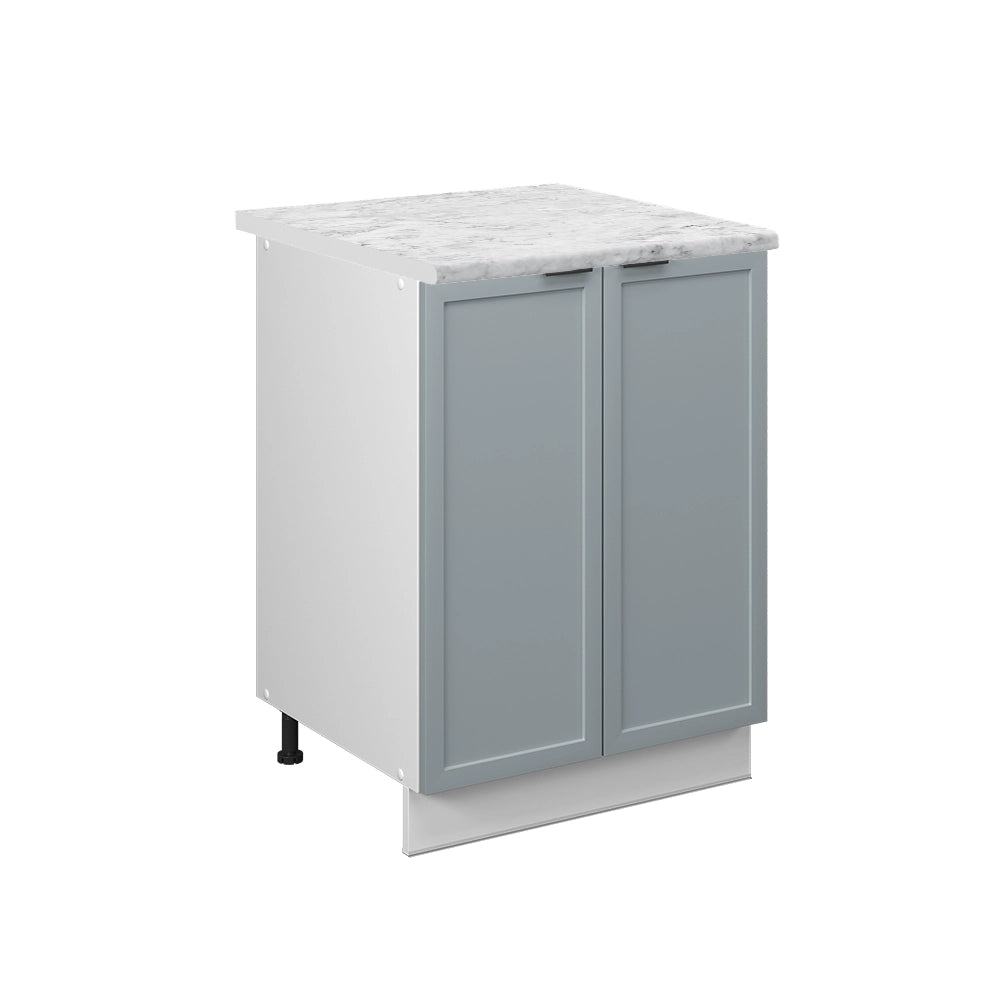 Vicco Mobiletto base cucina Blu-grigio chiaro 60 cm , PL Marmo