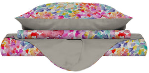 Copripiumino Matrimoniale con Stampa sul Sacco e Federe Doubleface Spring