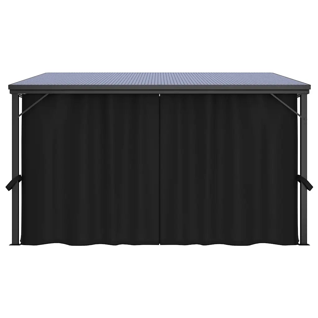 Gazebo con Tenda 405x294x244 cm Antracite 48599