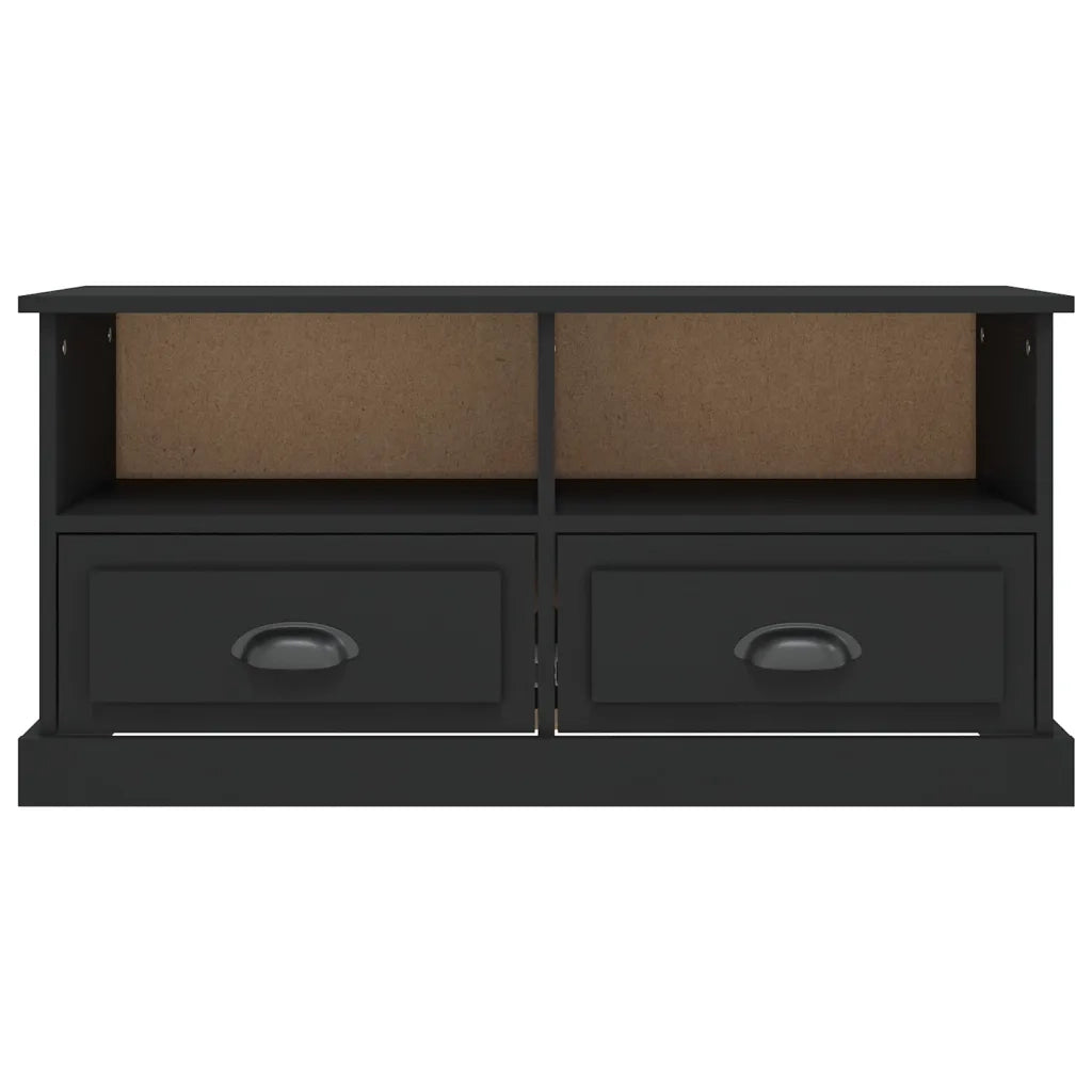Mobile Porta TV Nero 93x35,5x45 cm in Legno Multistrato 816465