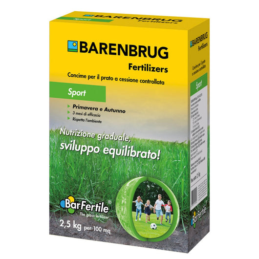 Barfertile Sport 2,5 kg – Concime per Prati Sportivi e Tappeti Erbosi