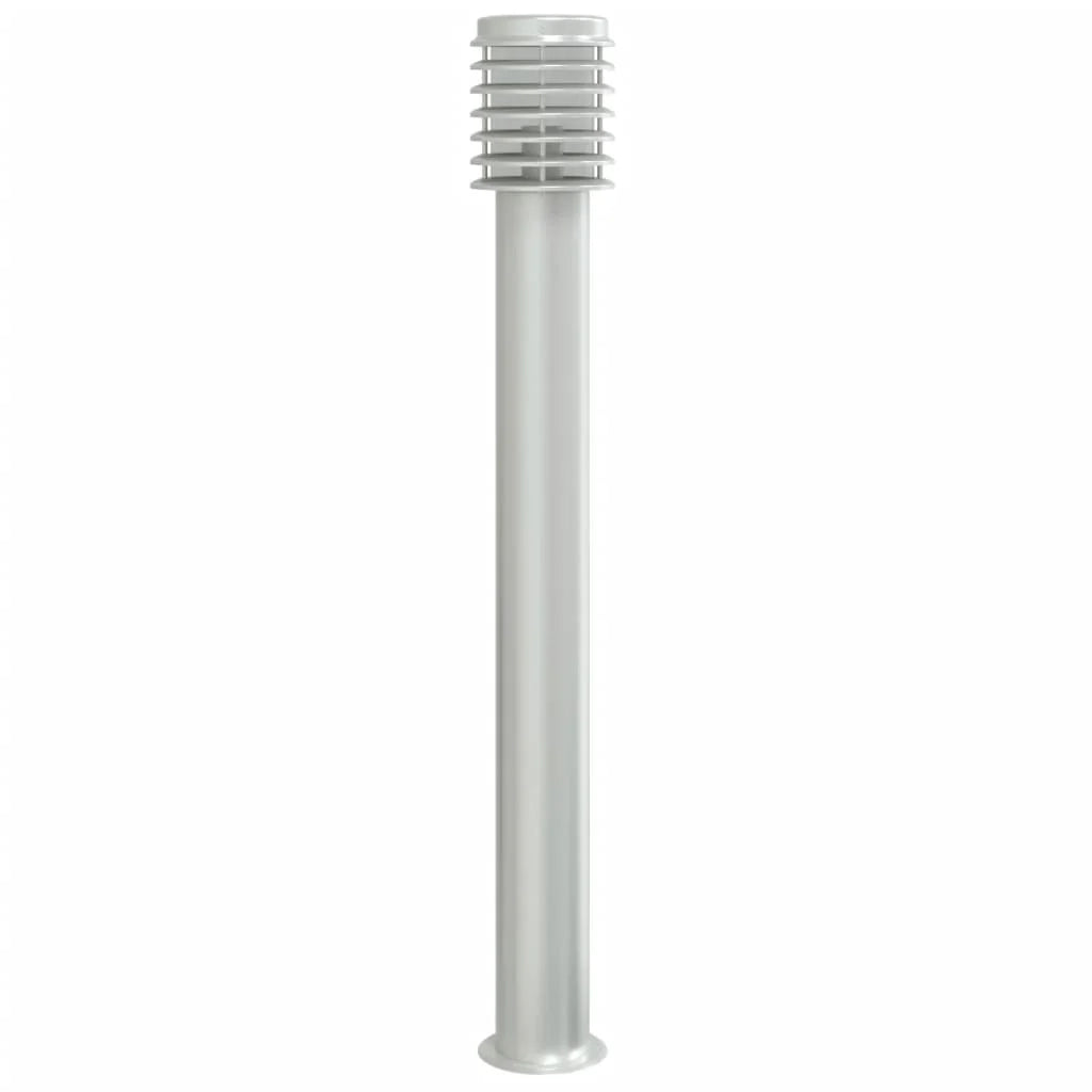 Lampada da terra per esterni in argento 3 pezzi 110 cm acciaio inox argento 02_0042556