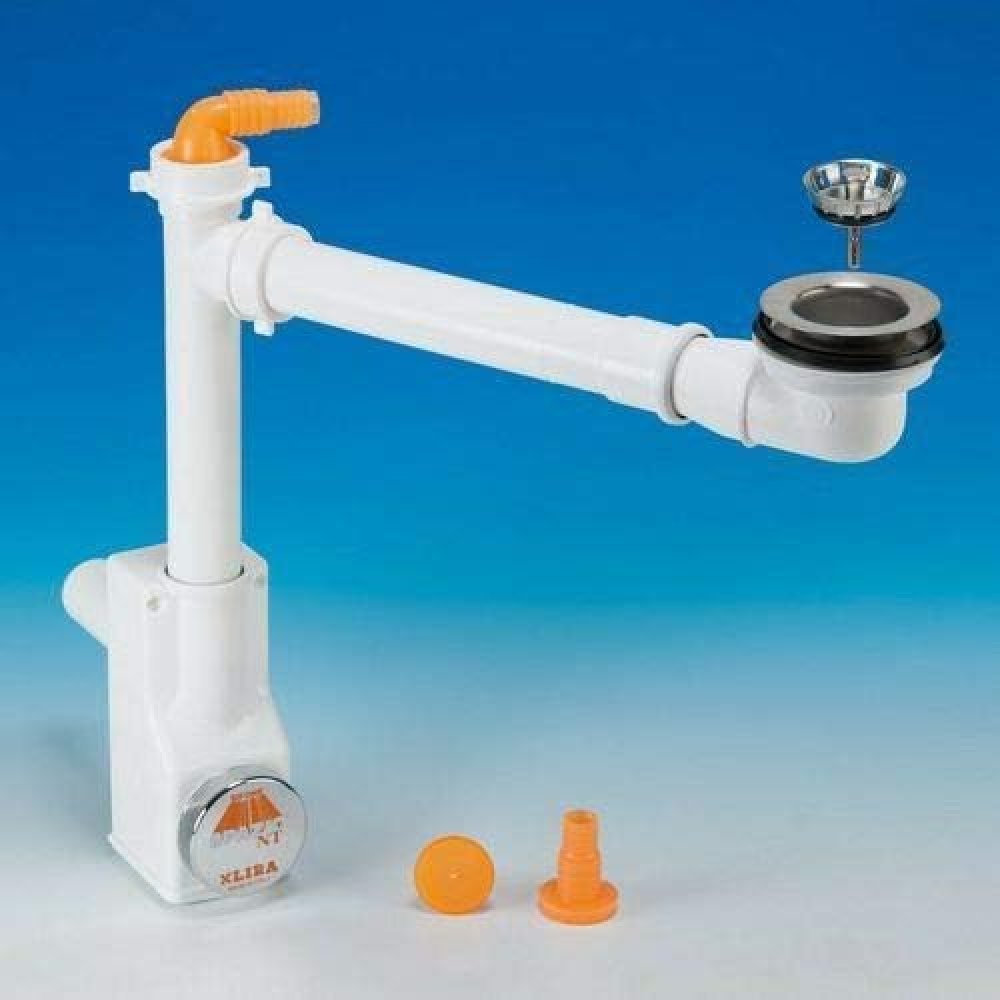 Sifone spazio 1nt bianco d40 + bsk mini bassa cera lira 9.1289.15