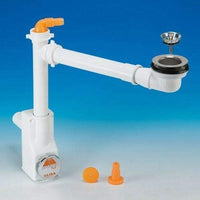 Sifone spazio 1nt bianco d40 + bsk mini bassa cera lira 9.1289.15