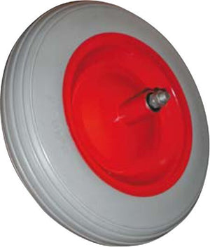 RUOTA VESPA PER CARRIOLA RUN FLAT IN POLIURETANO ANTIFORATURA 350X80X134 MM C/CUSCINETTI