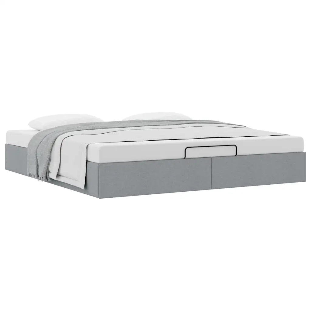 Struttura Letto Pouf senza Materasso 200x200 cm in Tessuto 3310903