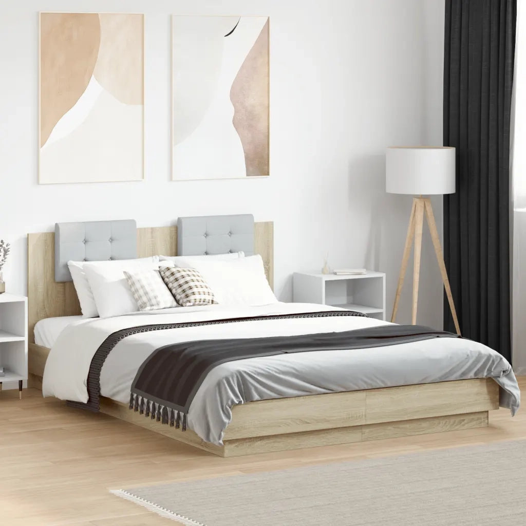 Giroletto Testiera Rovere Sonoma 140x200 cm Legno Multistrato 3209921