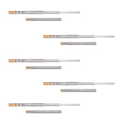 Guide a sfere  per cassetti con estrazione totale e chiusura soft, altezza 45 mm