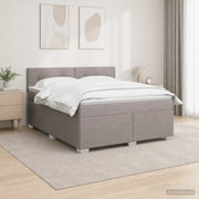 Letto box spring con materasso Tortora 180 x 200 cm Tessuto 3450541