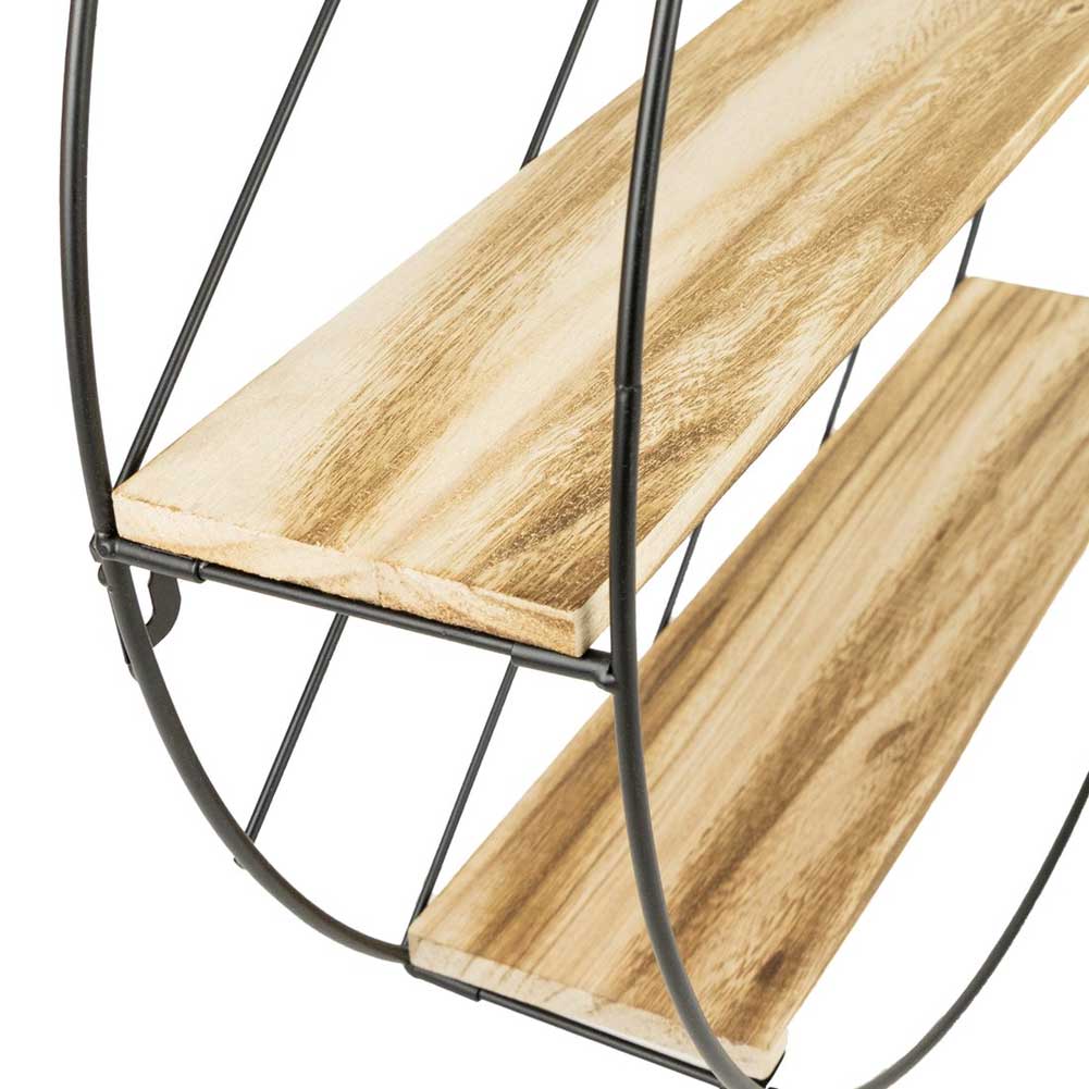 Mensola Scaffale Da Parete in Metallo Casa Cucina Salone Mensole 3 Ripiani