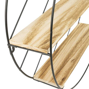 Mensola Scaffale Da Parete in Metallo Casa Cucina Salone Mensole 3 Ripiani