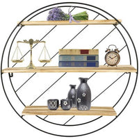 Mensola Scaffale Da Parete in Metallo Casa Cucina Salone Mensole 3 Ripiani