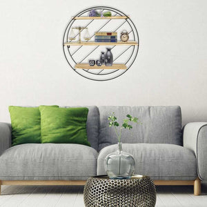 Mensola Scaffale Da Parete in Metallo Casa Cucina Salone Mensole 3 Ripiani