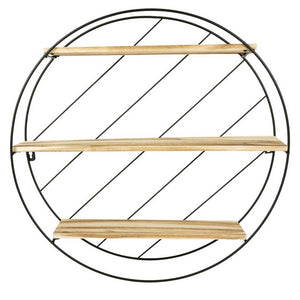 Mensola Scaffale Da Parete in Metallo Casa Cucina Salone Mensole 3 Ripiani