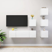 Set Mobile TV 6 pz Bianco in Truciolato cod mxl 5594
