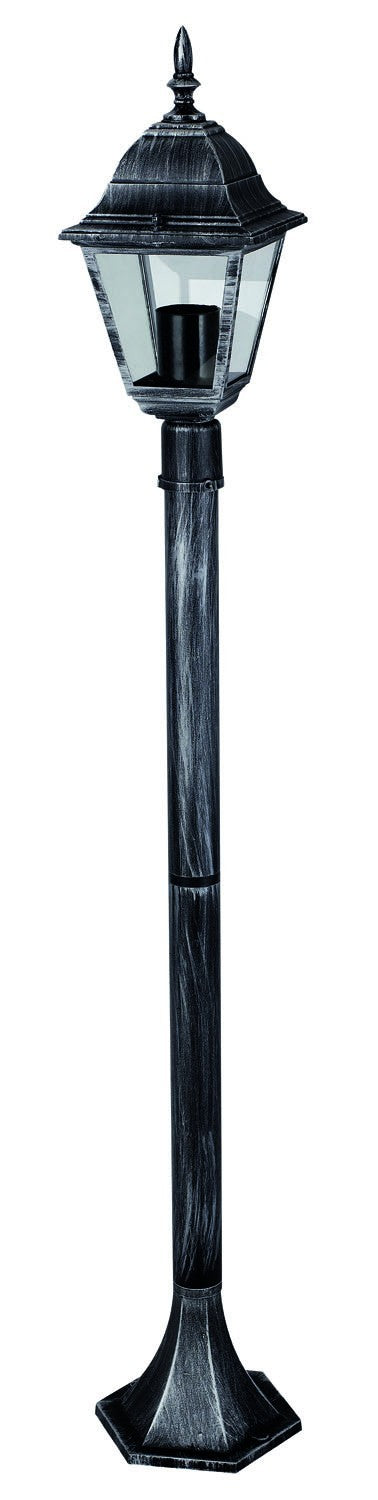 LAMPIONE SU PIANTANA SERIE ARKADIA ALLUMINIO NERO CM106 4 FACCE