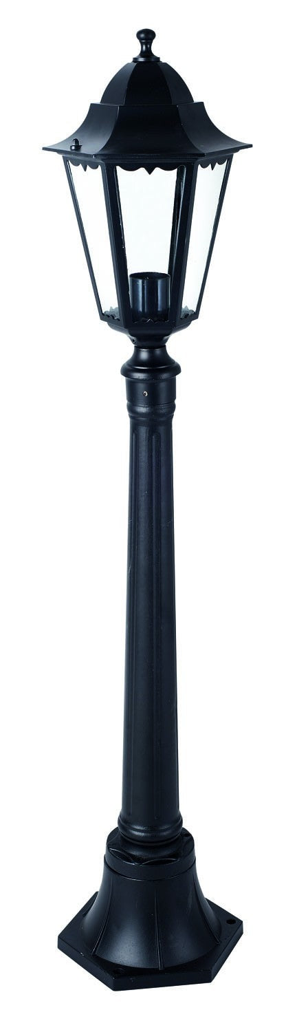 LANTERNA SU PIANTANA SERIE MINERVA ALLUMINIO NERO CM 120