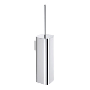 Scopino WC con ciuffo in setole da muro in ottone, acciaio inox e Cromall 3233-03 Gedy serie OUTLINE Cromato