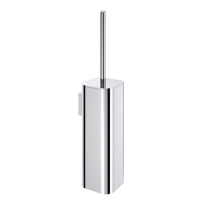 Scopino WC con ciuffo in setole da muro in ottone, acciaio inox e Cromall 3233-03 Gedy serie OUTLINE Cromato