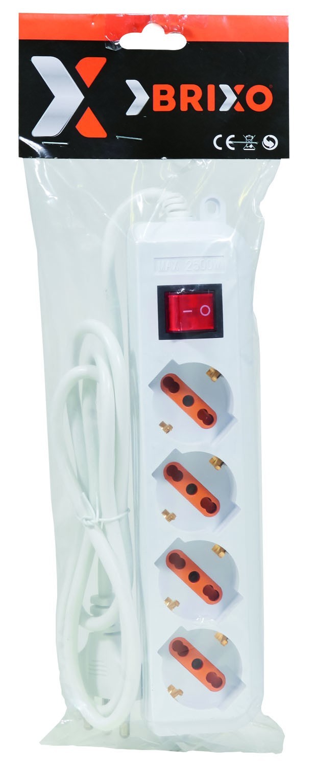 MULTIPRESA LINEA BRIXO SCH/BIP INT.P 4 POSTI