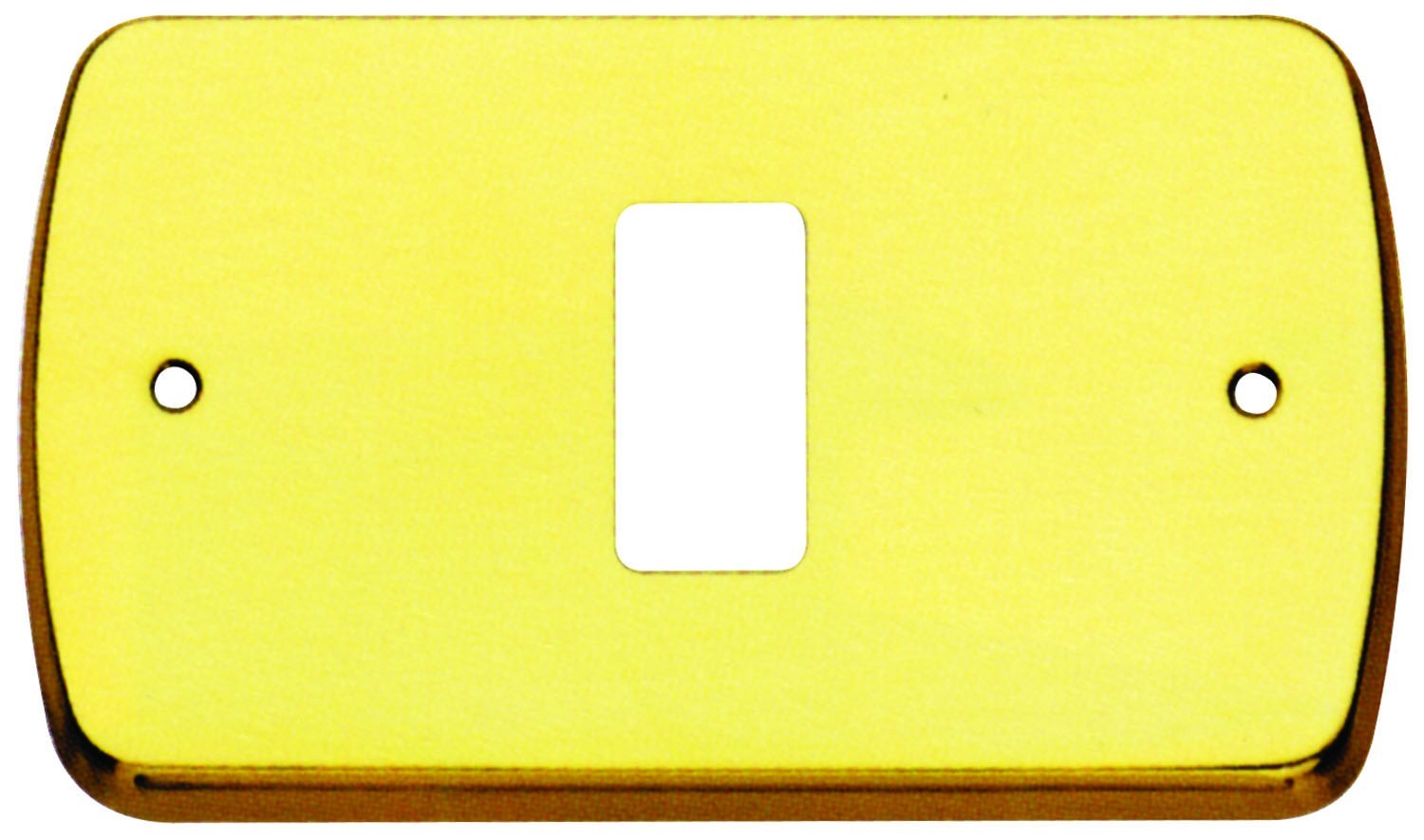 PLACCA MAGIC COPRI INTERRUTTORE OTTONE LUCIDO 1 FORO A.530