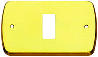 PLACCA MAGIC COPRI INTERRUTTORE OTTONE LUCIDO 1 FORO A.530