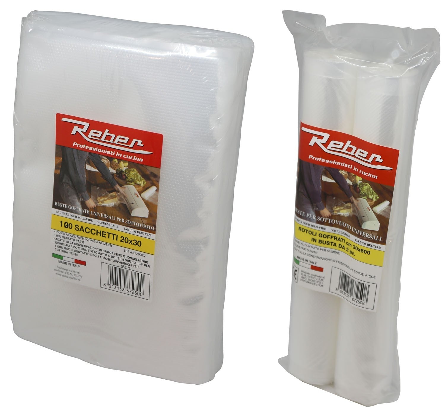 BUSTE PER SOTTOVUOTO CM.15X25 CONF. 100 PEZZI -6745N