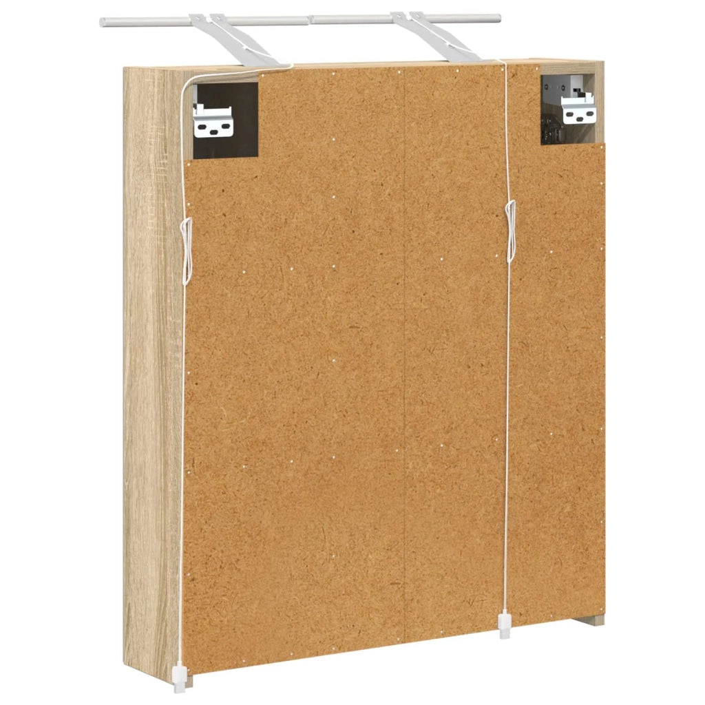 Mobiletto per specchio da bagno Rovere Sonoma 60 x 14,5 x 70 cm