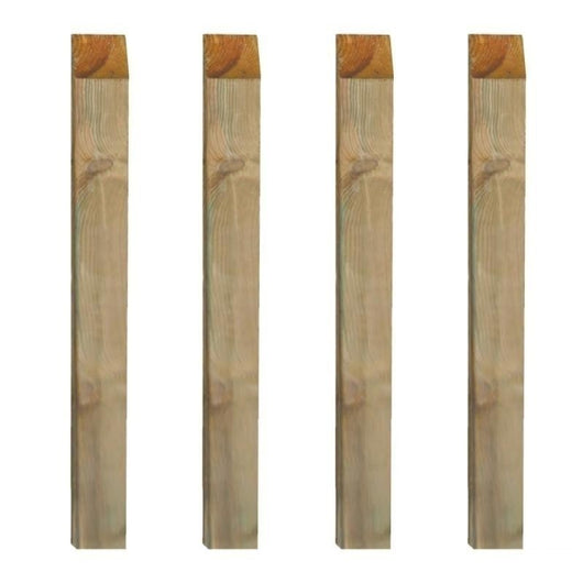 PALO QUADRO PZ.4 PER RECINZIONI E STACCIONATE CM.7X7X300H IN LEGNO DI PINO