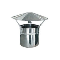 FUMAIOLO FISSO ACCIAIO INOX A CAPPELLO CINESE D.CM.12 TUBO STUFA CAPPELLOTTO