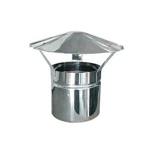 FUMAIOLO FISSO ACCIAIO INOX A CAPPELLO CINESE D.CM.13 TUBO STUFA CAPPELLOTTO