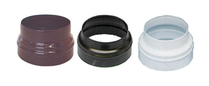 MAGGIORAZIONE D.8F X 10M PER TUBI STUFA SMALTATA MARRONE TUBO STUFA