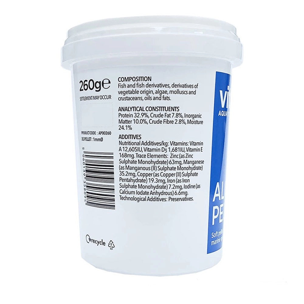 Vitalis Algae Pellets XS 1mm - pellettato a base di mix di alghe Formato: 70 gr