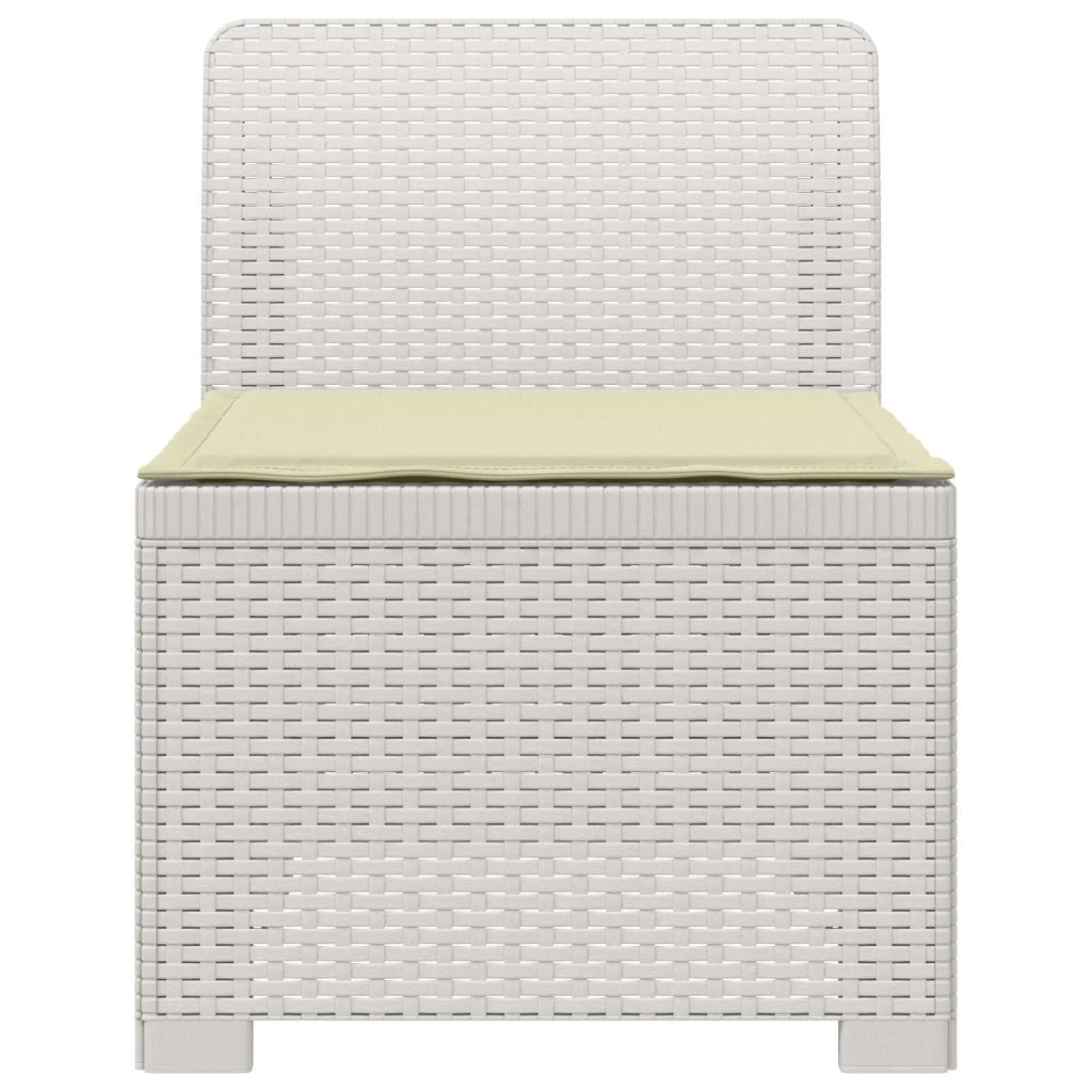 Divano da esterno-Divano da Giardino a 1 Posto con Cuscino Aspetto Rattan PP 654076