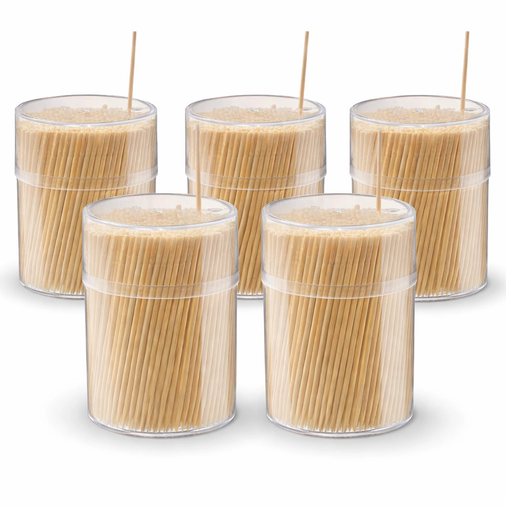 1750 Stuzzicadenti Legno 6,5 cm 5 Dispenser Aperitivo Cocktail Cucina 72816