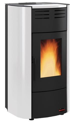 TERMOSTUFA STUFA A PELLET 20,3 KW RAFFAELLA IDRO H15 BIANCA NORDICA EXTRAFLAME