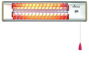 STUFA AL QUARZO DA MURO 1200W - 54x13x12 CM