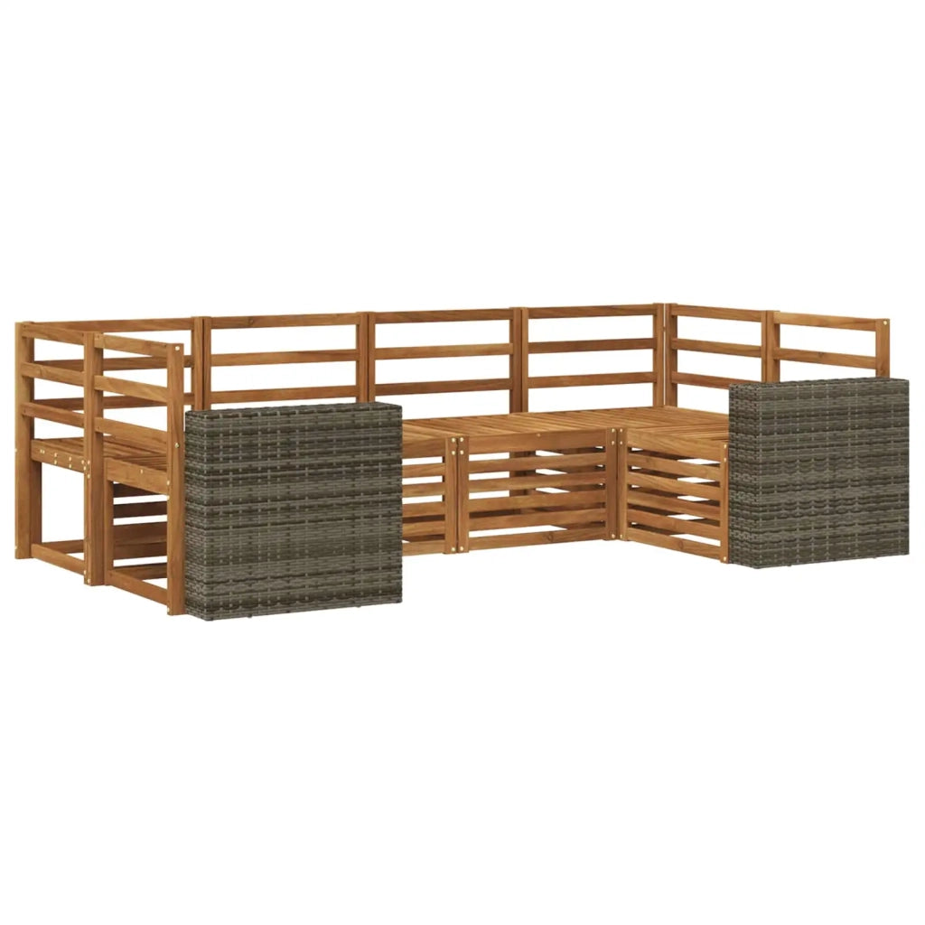 Set di divani da esterno 6 pcs Naturale 3384785