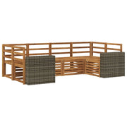 Set di divani da esterno 6 pcs Naturale 3384785