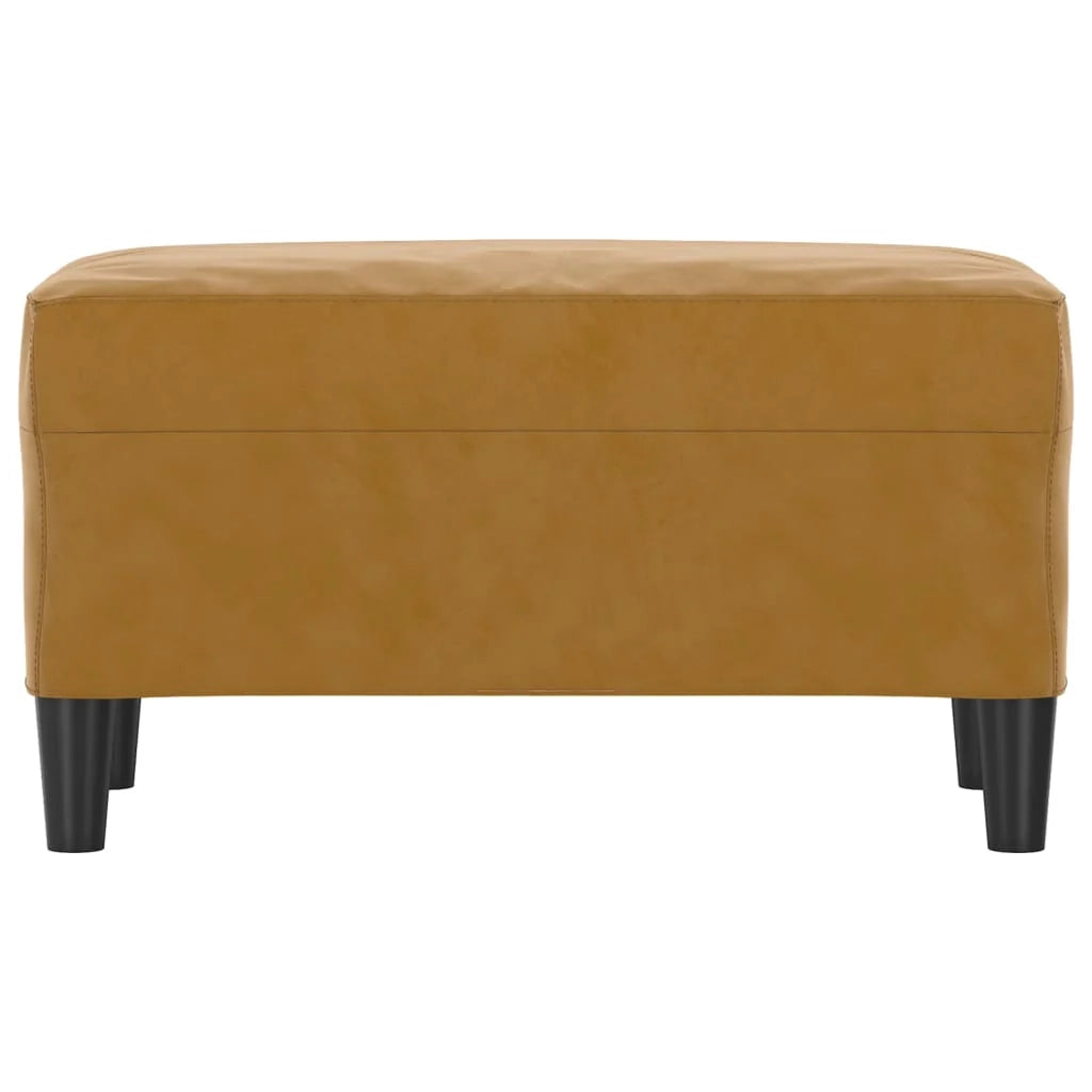 Panca/panca in velluto marrone 70 x 35 x 41 cm 02_0010690