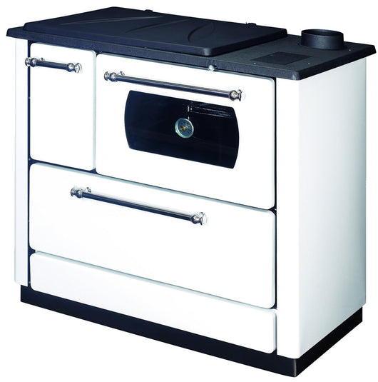 STUFA CUCINA ALEGNA CON FORNO 7.9KW POPULAR BIANCA 90x58xH90 cm