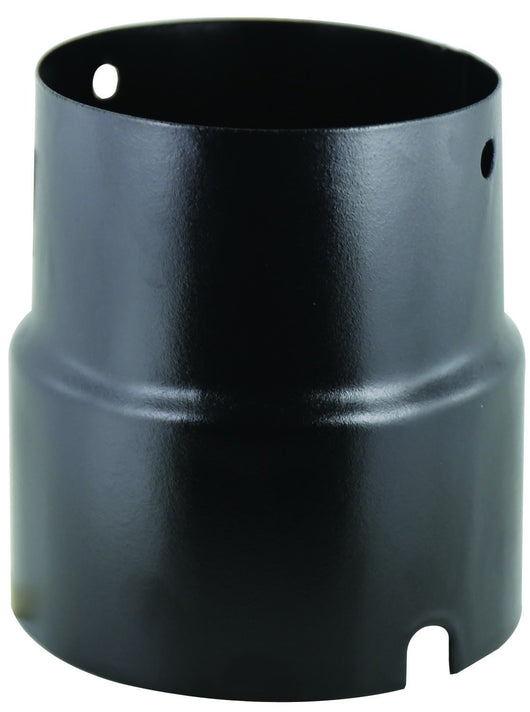 RIDUZIONE TUBO SMALTATO NERO OPACO 13/12 PER STUFA PARLOR