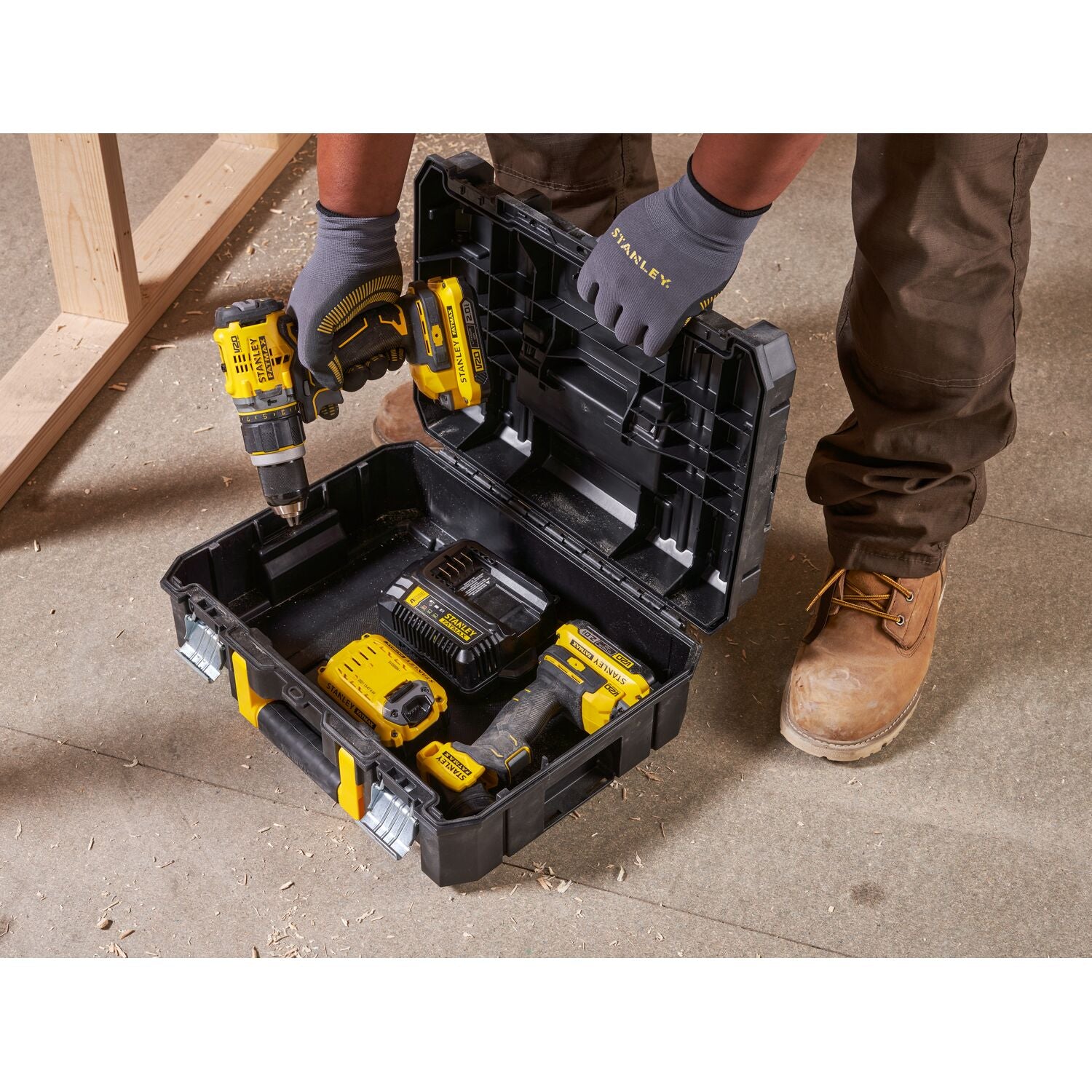 Stanley FATMAX PRO-STACK FMST1-71966 Valigia Porta Utensili Impilabile, 13,5 L