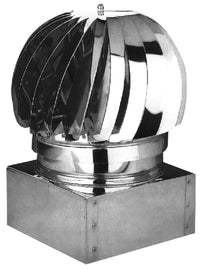 FUMAIOLO VENTOLINO ZINCATO CAPPELLOTTO GIREVOLE QUADRO CM.47X47 COMIGNOLO STUFA